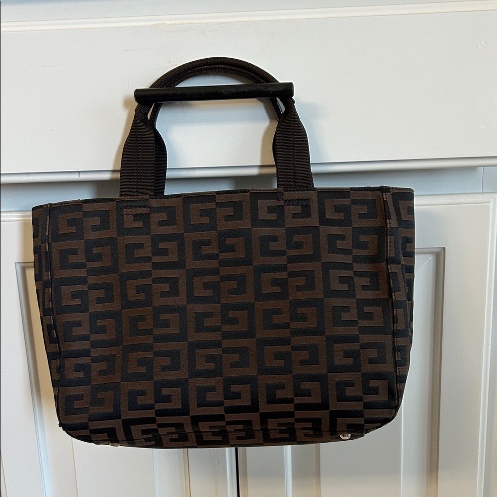 Givenchy Black And Brown Patterned Briefcase - image 4